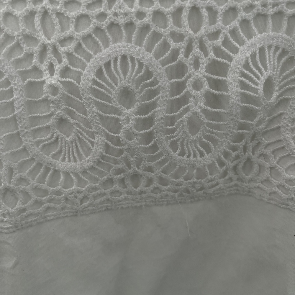 J Crew White Lace Panel Tank Top - Picture 2 of 3
